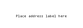 Text Box: Place address label here